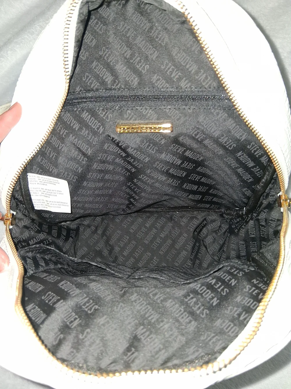 Steve Madden White Floral Backpack
